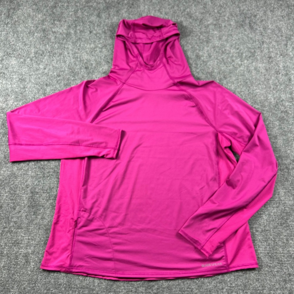 Cabela's Guidewear Hoodie Women XL Pink UPF 50 Coolcore Long Sleeve Fishing